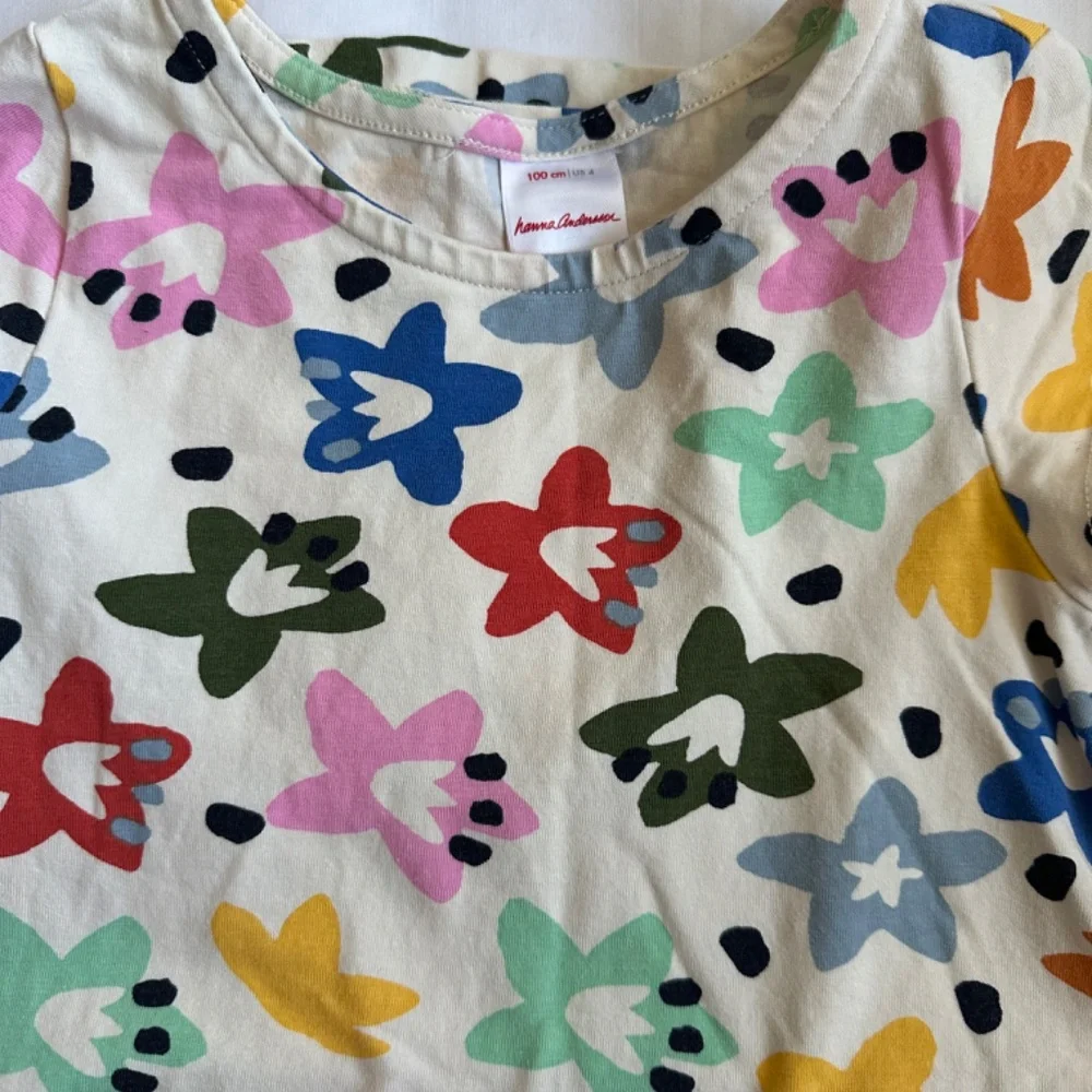 Hanna Andersson Playground Cotton Star Short Sleeve Tunic Dress Back To School